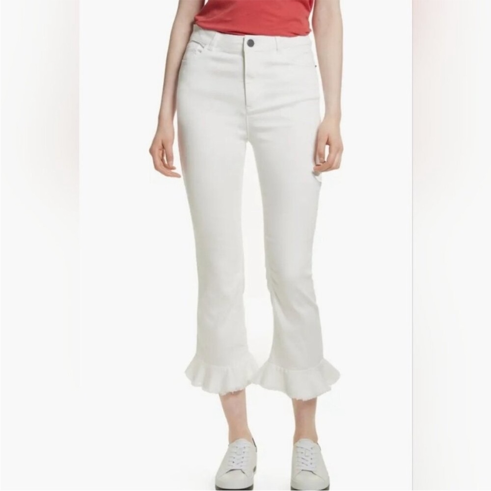 ALICE AND OLIVIA WHITE JEAN